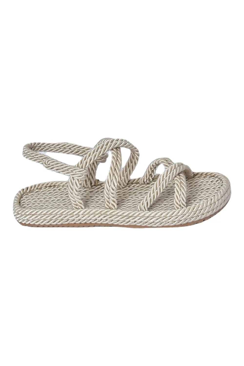 Fox Shoes Kadın Sandalet Ten Renk Kumaş Malzemeden Casual Stil Orta Taban Genişliği görsel 6