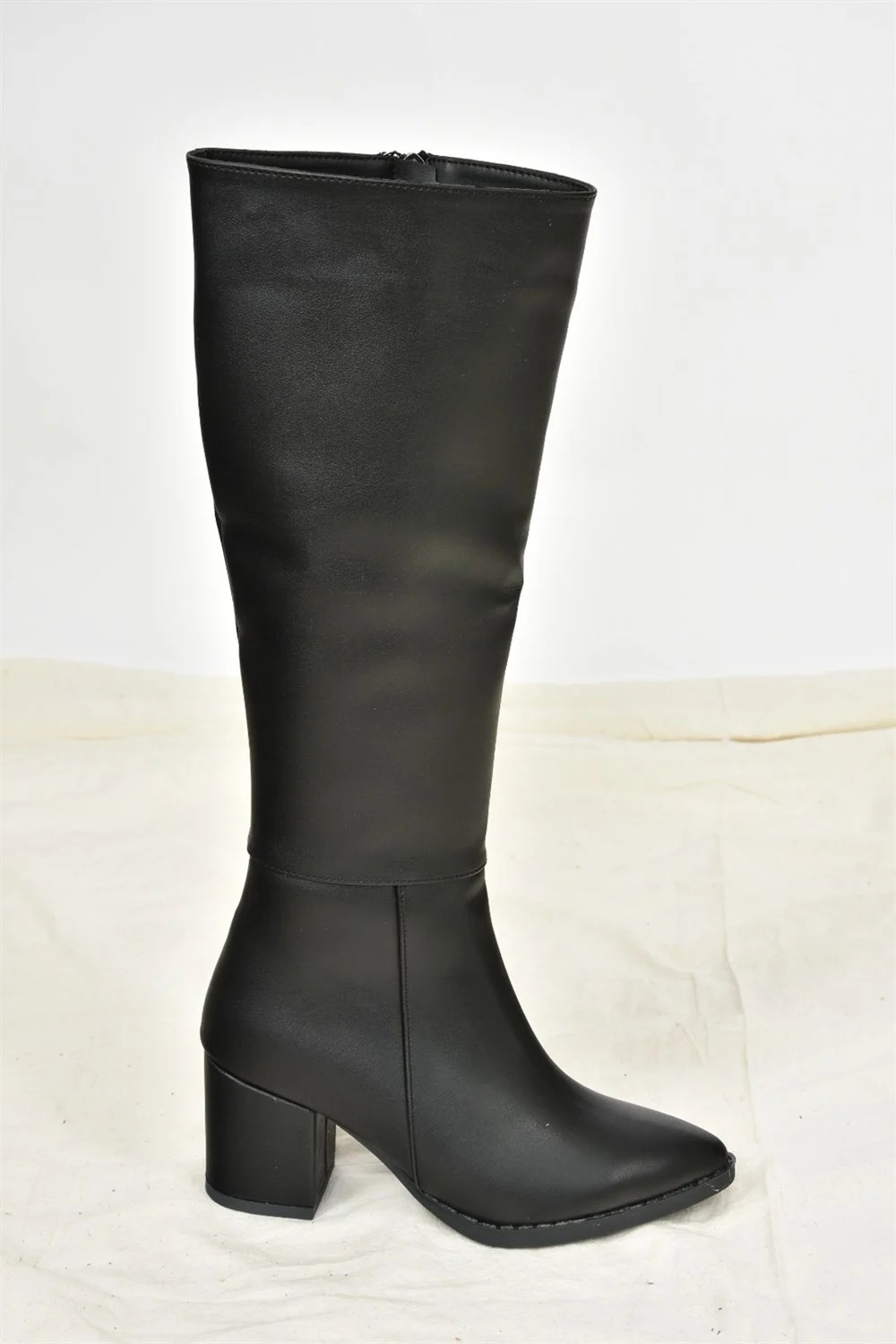 Fox Shoes Siyah Kalın Topuklu Kadın Çizme L251081609 görsel 7