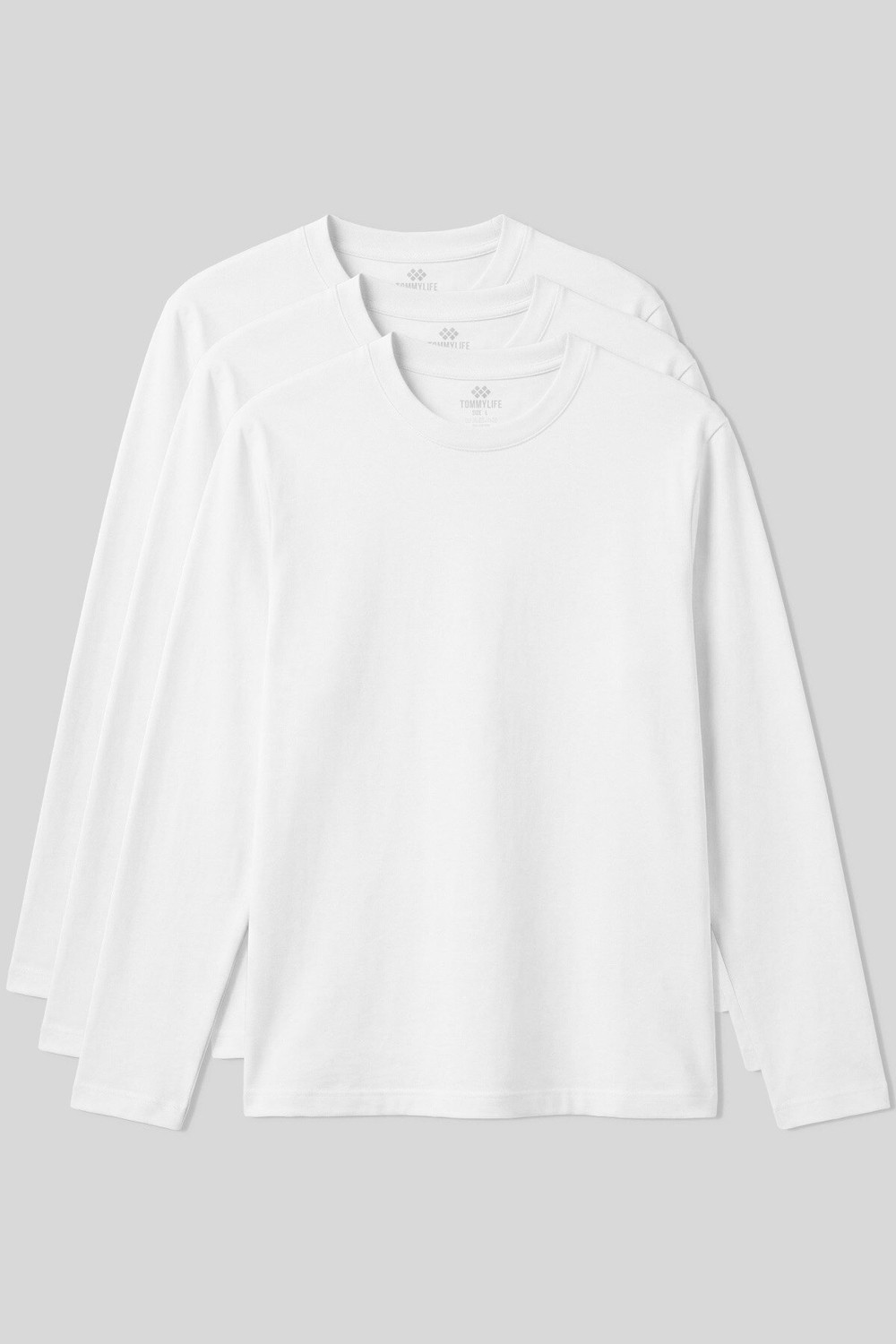 Tommy Life Standart Fit Basic O Yaka 3lü Paket Siyah-Beyaz-Lacivert Erkek T-Shirt 87997 görsel 6