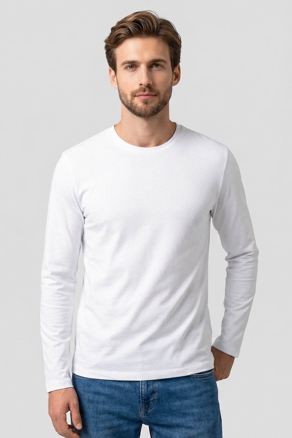 Tommy Life Standart Fit Basic O Yaka 3lü Paket Siyah-Beyaz-Lacivert Erkek T-Shirt 87997 görsel 7