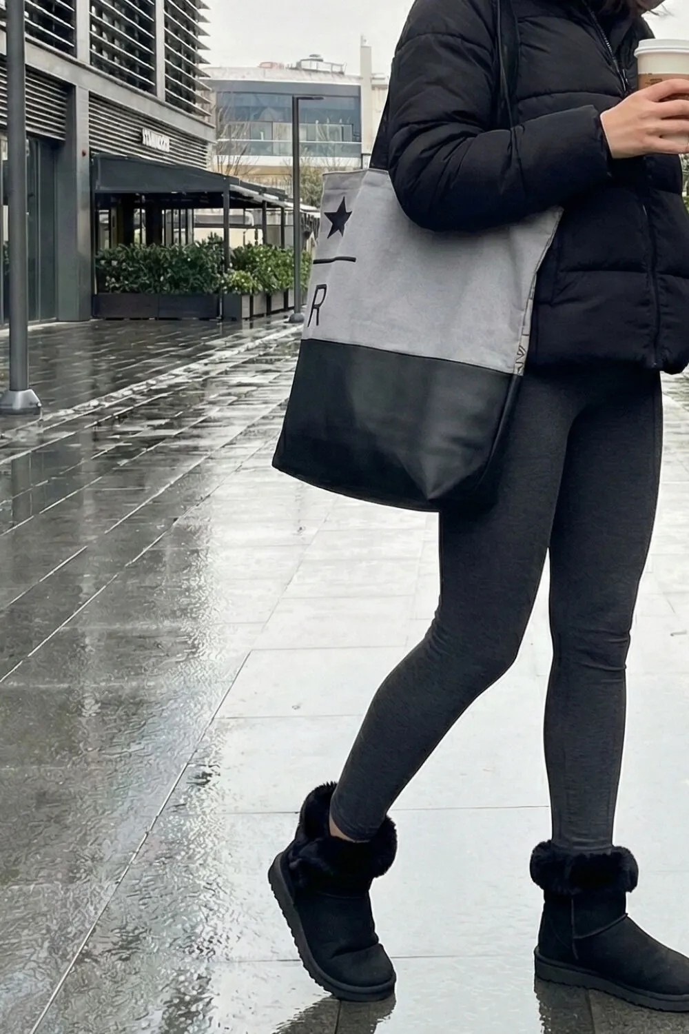 Baghashtag Starbags Premium Reserved Gri Bez Çanta görsel 2