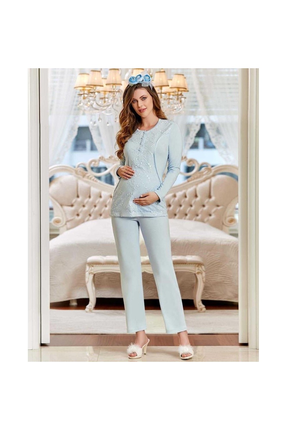GD Goldoremi Flz 24-197 Lohusa Pijama Takım görsel 3