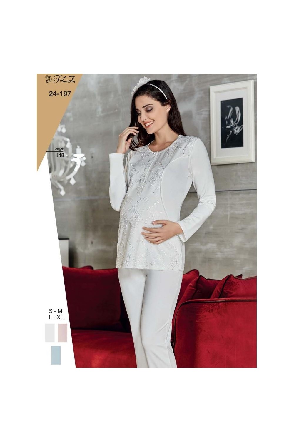GD Goldoremi Flz 24-197 Lohusa Pijama Takım görsel 2