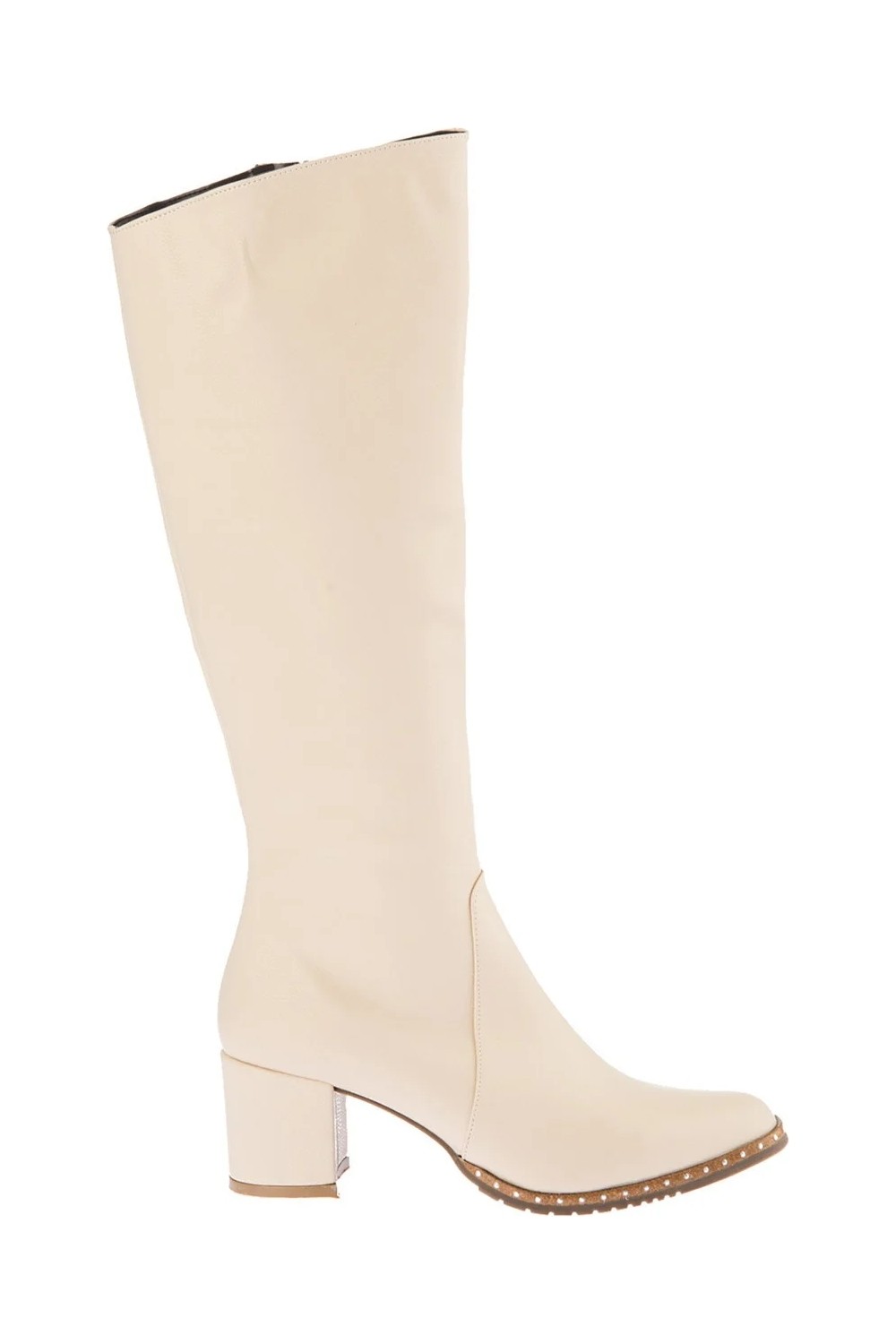 Fox Shoes Siyah Kadın Çizme C654652709 Suni Deri Kalın Topuklu Günlük Kullanım İçin Şık Tasarım görsel 4