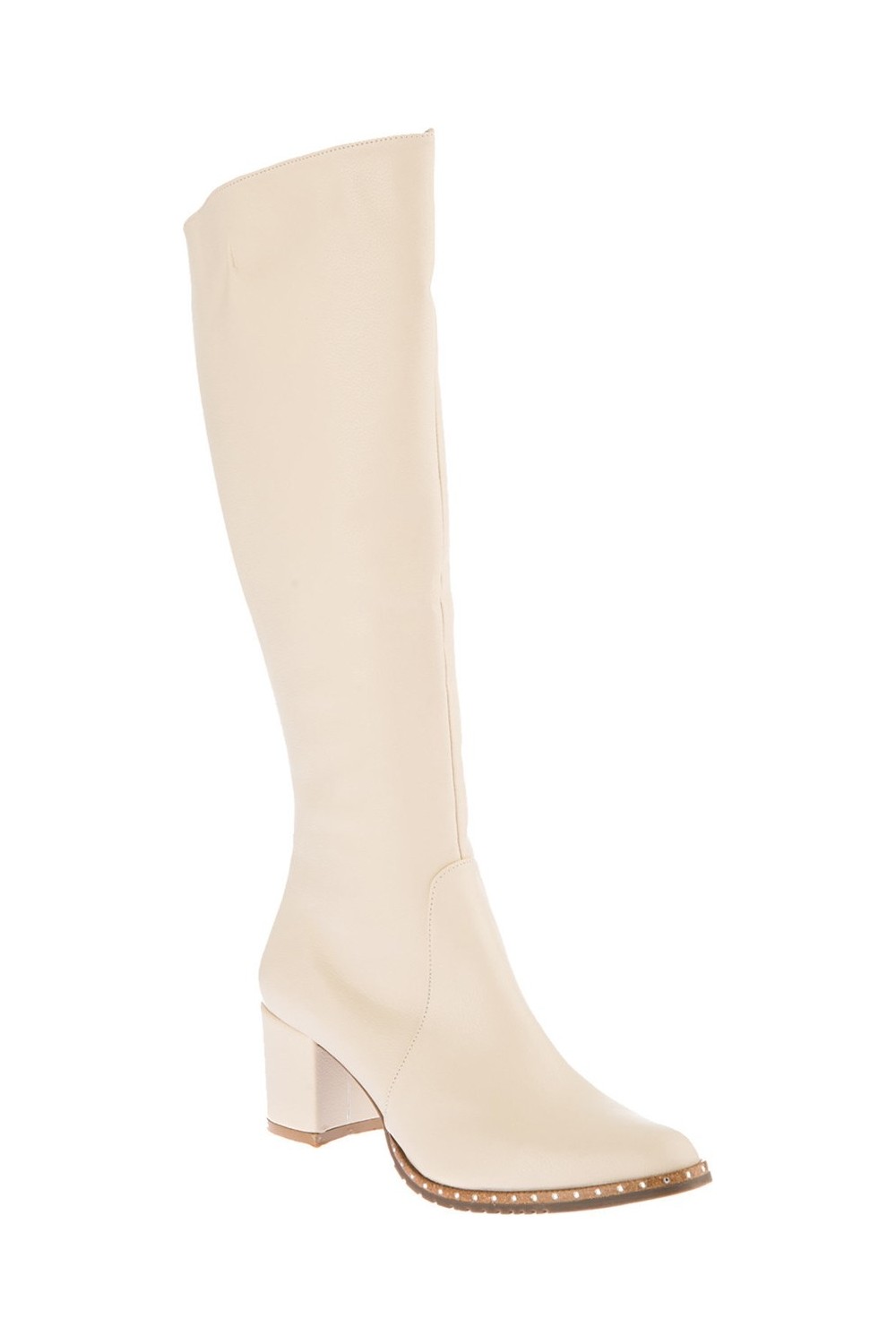 Fox Shoes Siyah Kadın Çizme C654652709 Suni Deri Kalın Topuklu Günlük Kullanım İçin Şık Tasarım görsel 5
