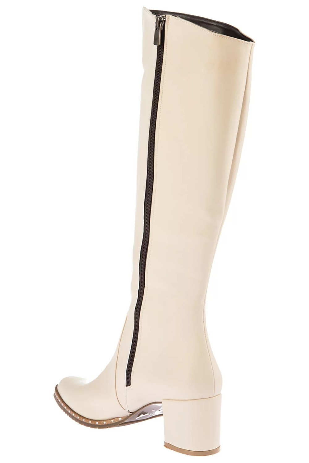 Fox Shoes Siyah Kadın Çizme C654652709 Suni Deri Kalın Topuklu Günlük Kullanım İçin Şık Tasarım görsel 6