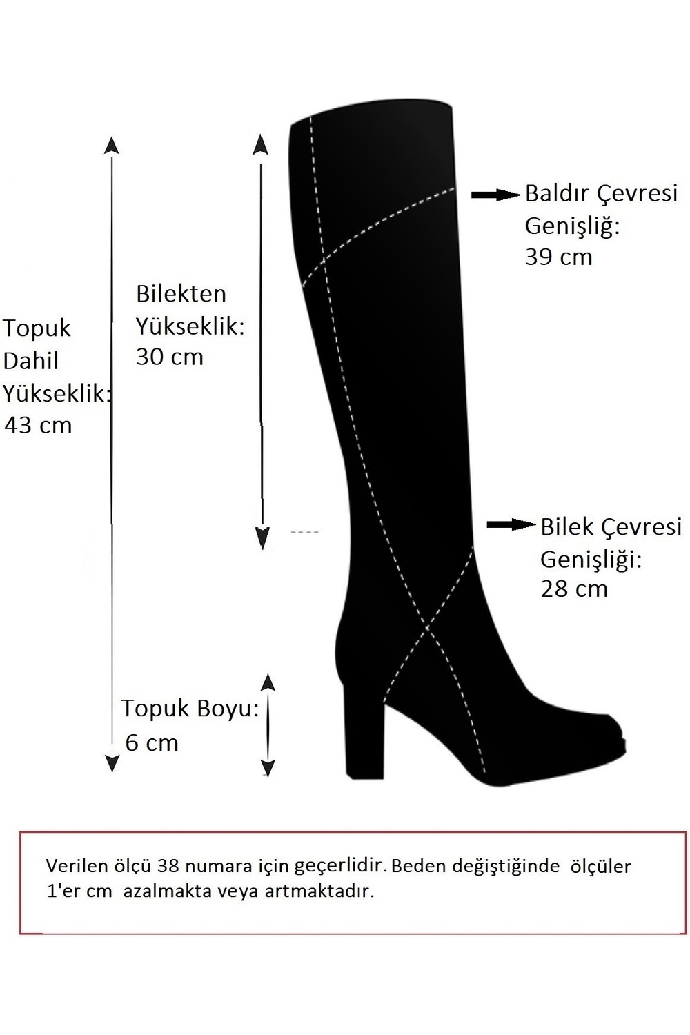 Fox Shoes Siyah Kadın Çizme C654652709 Suni Deri Kalın Topuklu Günlük Kullanım İçin Şık Tasarım görsel 7