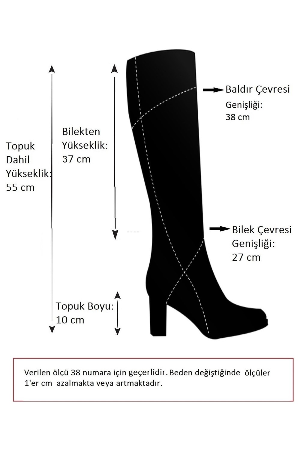 Fox Shoes Siyah Kadın Çizme A654018009 görsel 7