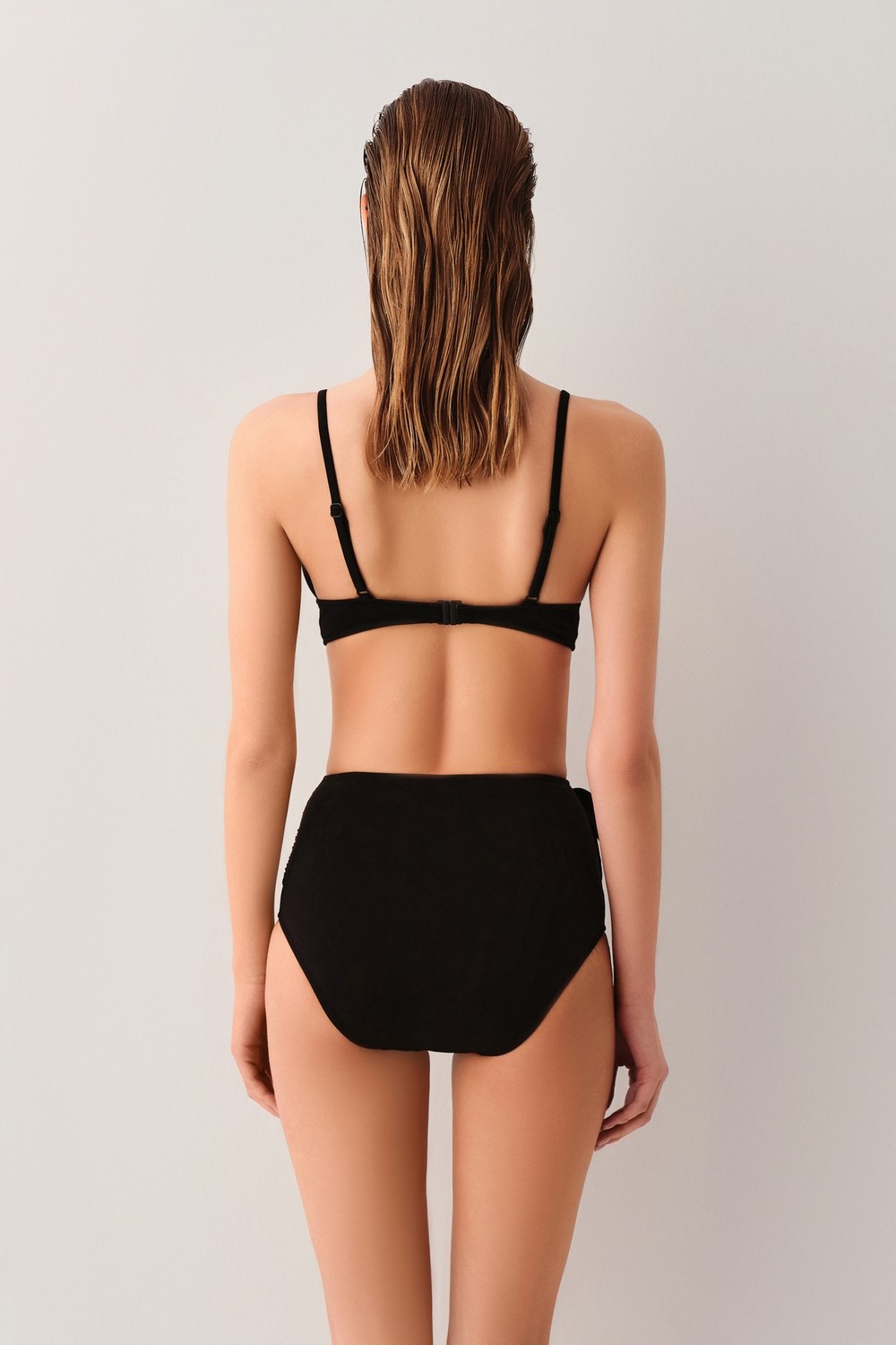 Suwen Yüksek Bel Bağcıklı Bikini Alt görsel 4