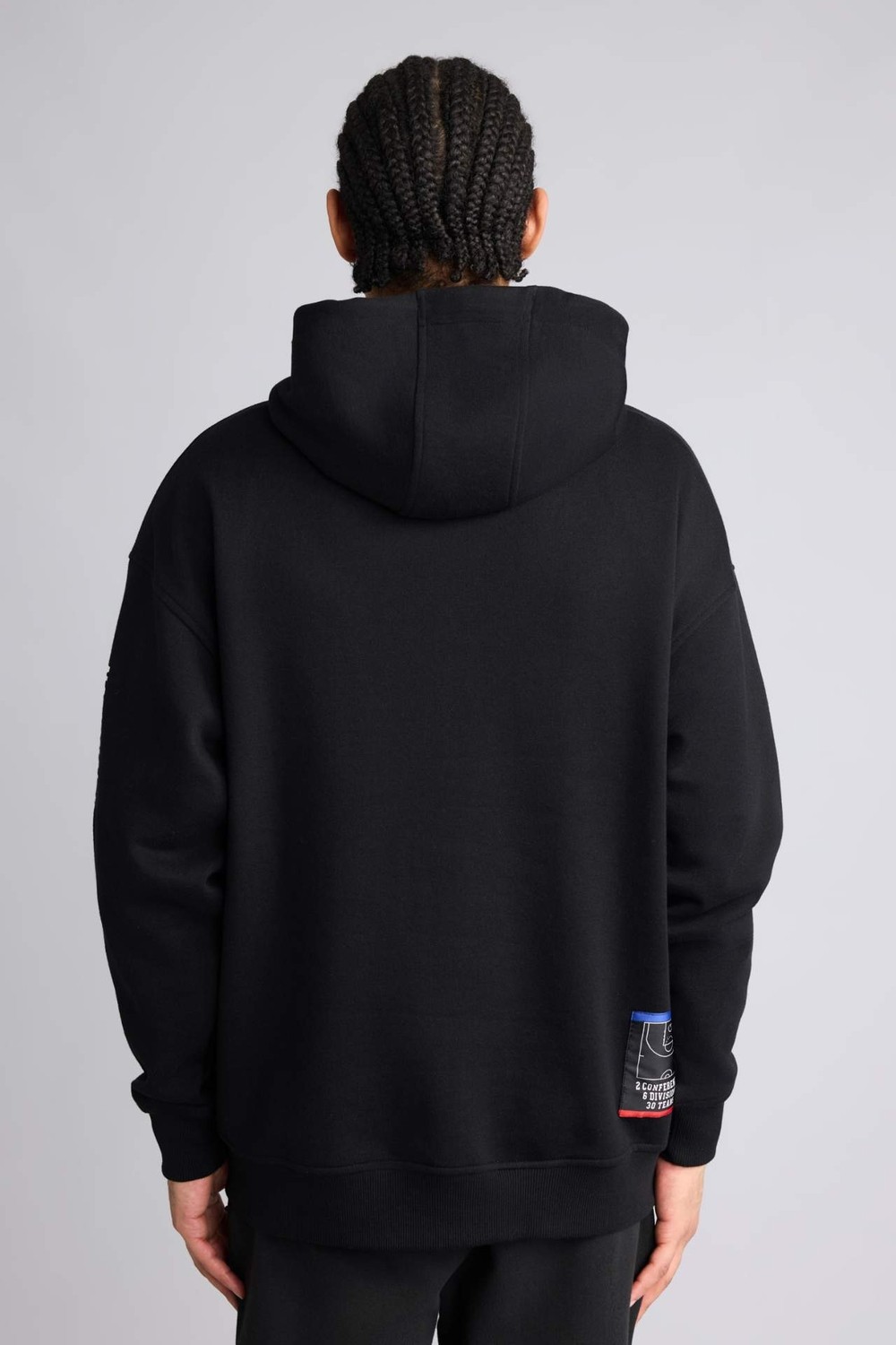 DeFacto Pamuklu NBA Wordmark Oversize Kapüşonlu Fermuarlı Sweatshirt G0264AX26SP görsel 6