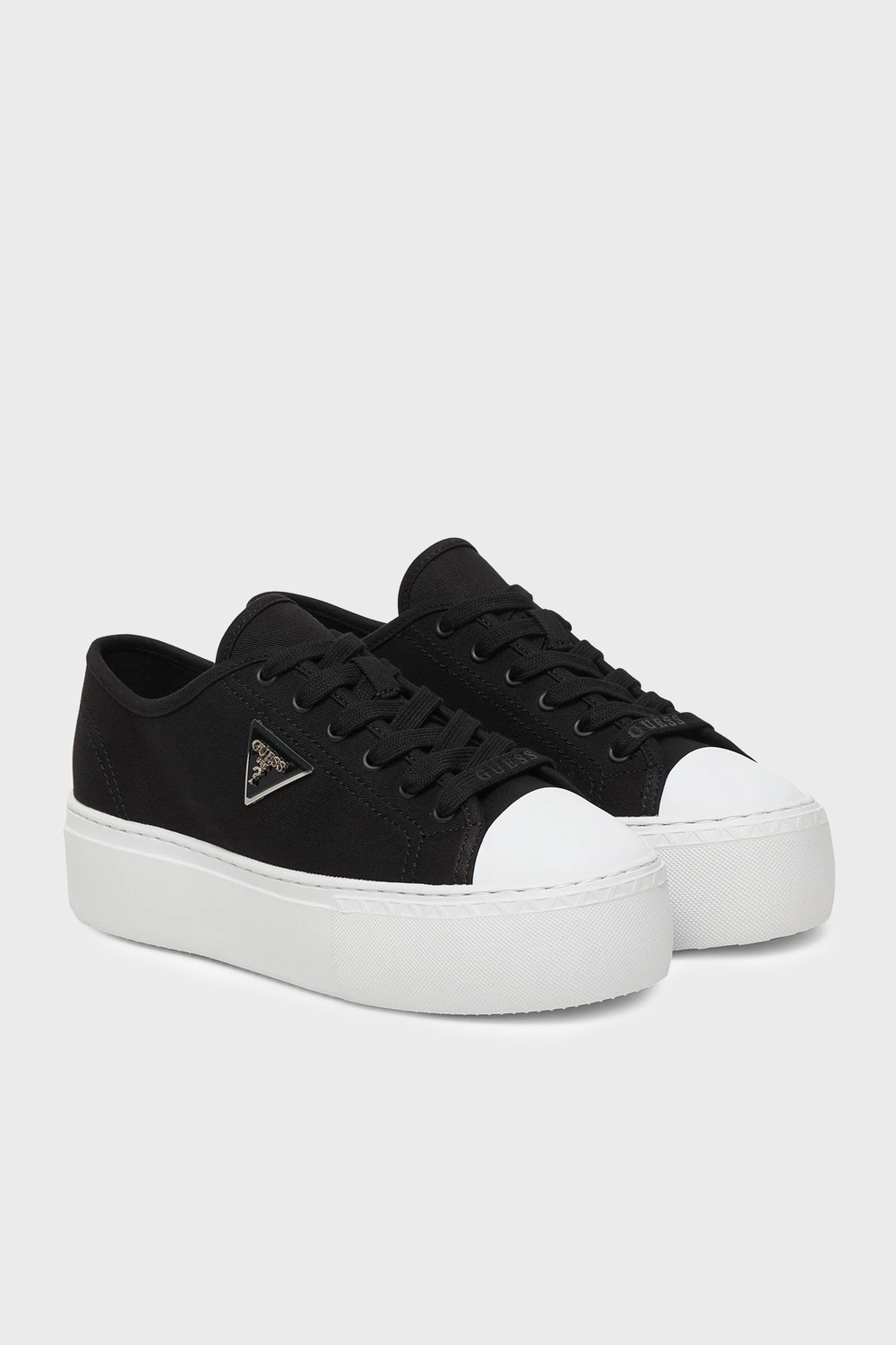 Guess Joezi Logolu Kalın Tabanlı Sneaker Ayakkabı FLJJZ3FAB12 Bayan Ayakkabı Fljjz3 FAB12 Black görsel 2