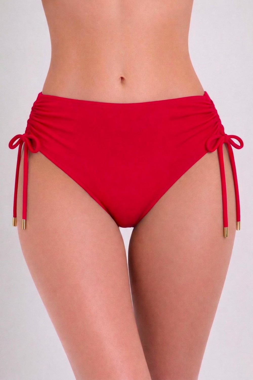Ayyıldız 63059 Kırmızı Büzgülü Yüksek Bel Bikini Altı