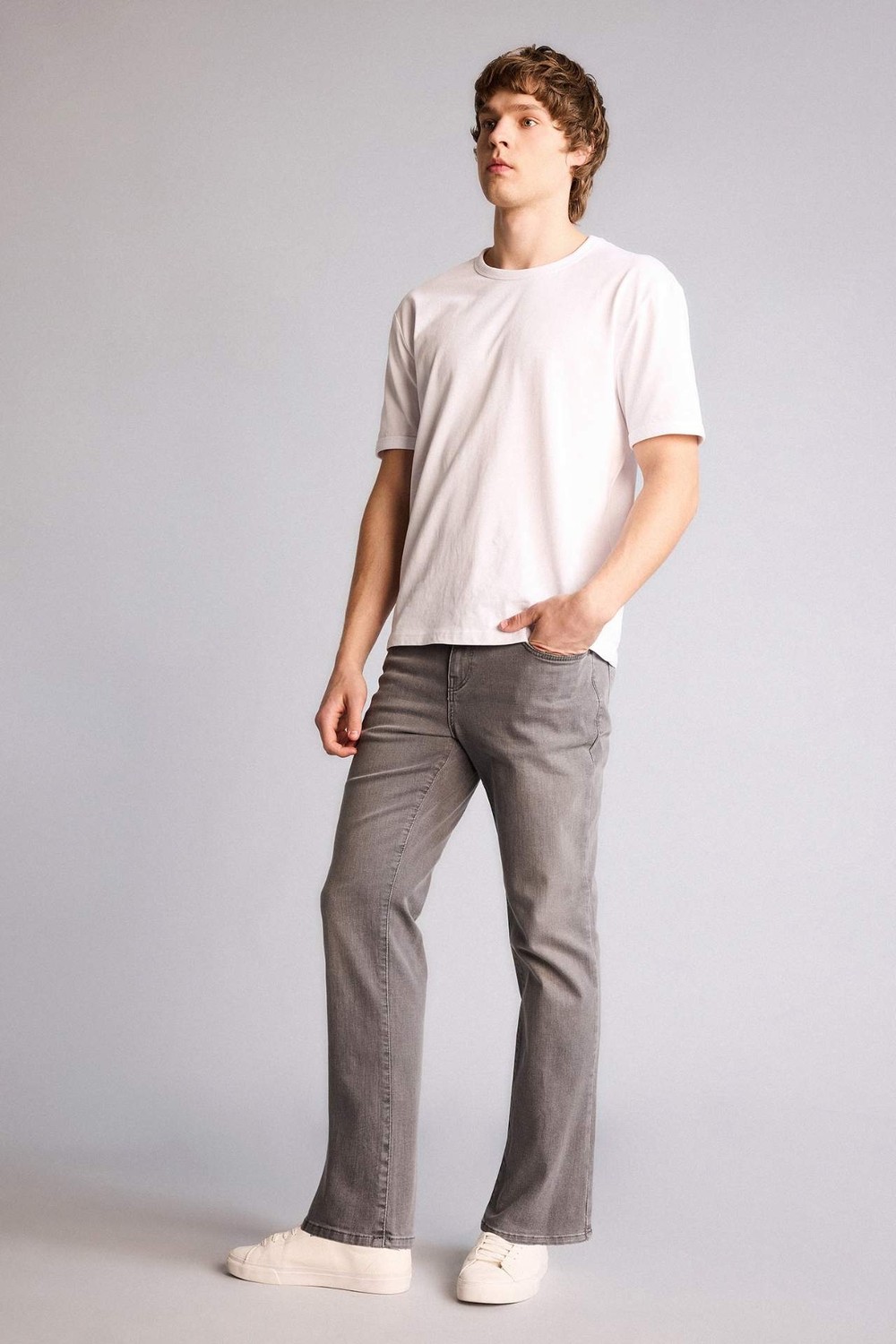 DeFacto Sergio Regular Fit Normal Bel Boru Paça Jean Pantolon H0792AX26SP görsel 2