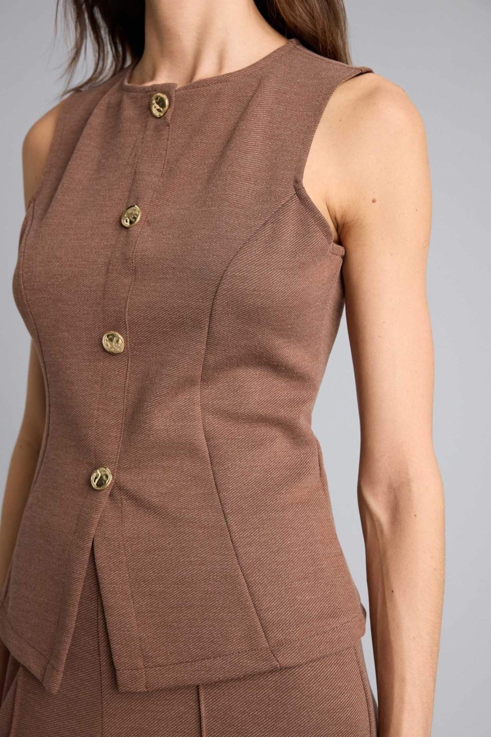 DeFacto Slim Fit Düğmeli Yelek H5401AX26SP görsel 4