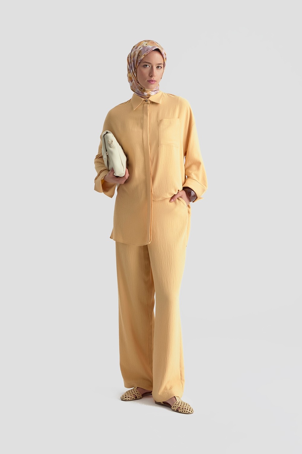 Armine Cepli Basic Gömlek Camel