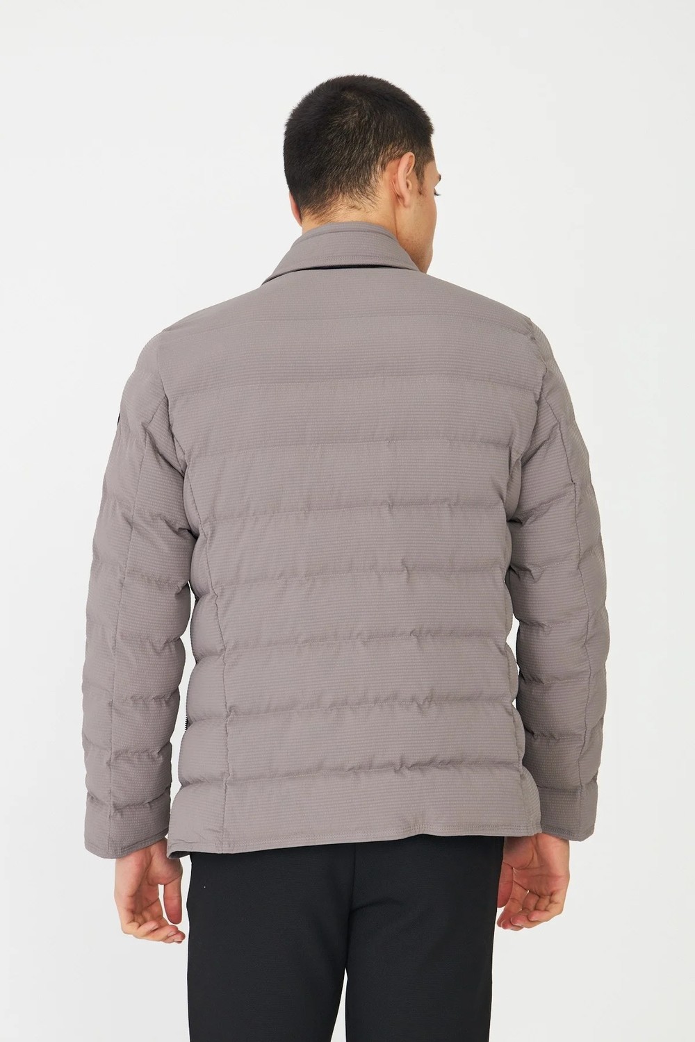 White Stone Haki Kapitone Çıkarılabilir Yelekli Şişme Mont görsel 4