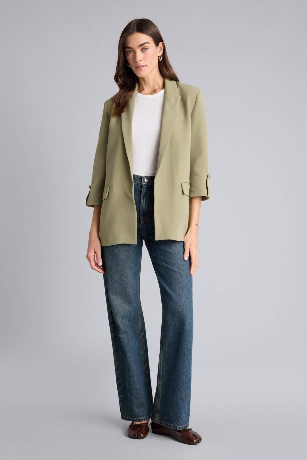 DeFacto Oversize Basic Blazer Ceket C3215AX26SM görsel 7