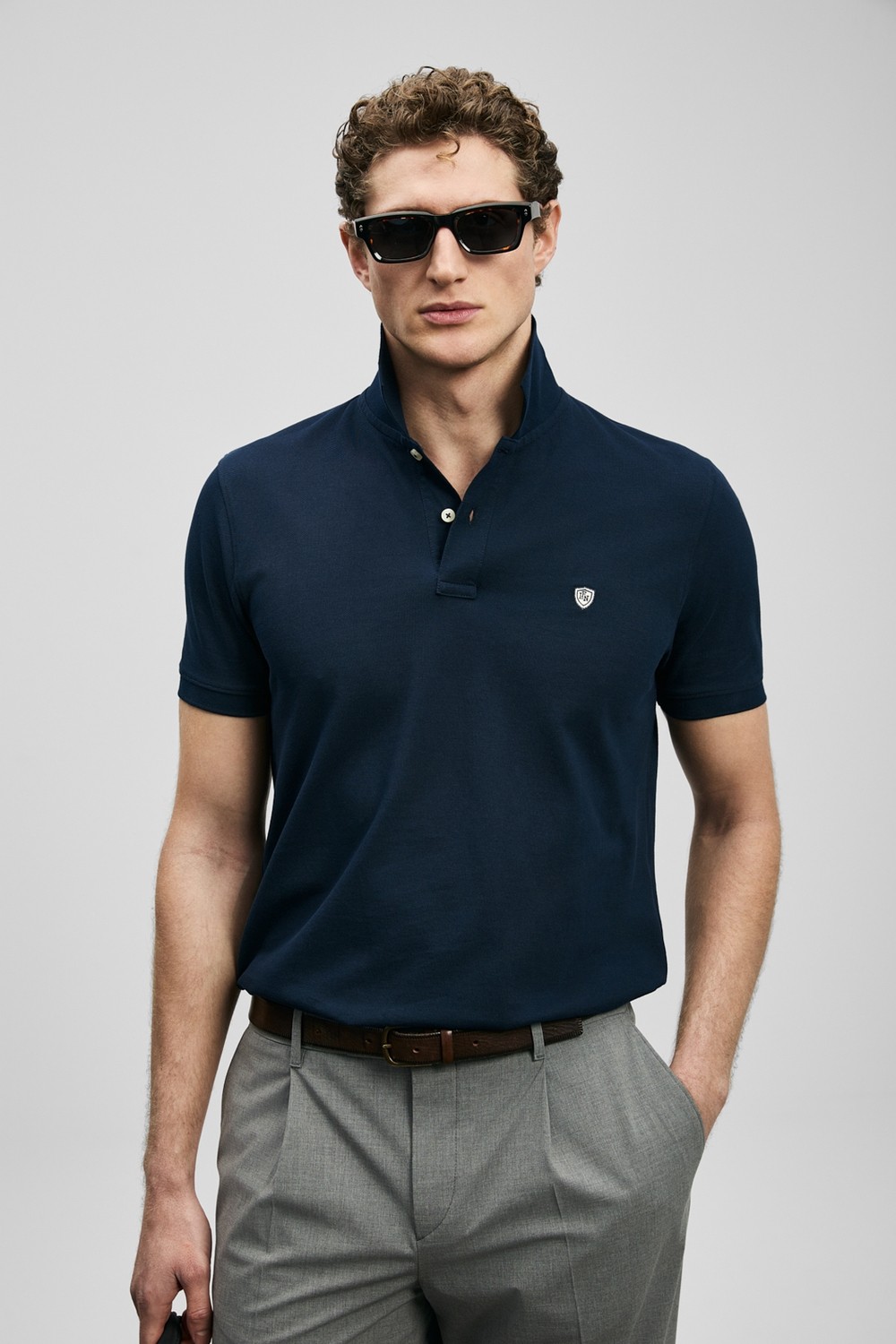 Lufian Laon Smart Erkek Polo Tişört Siyah