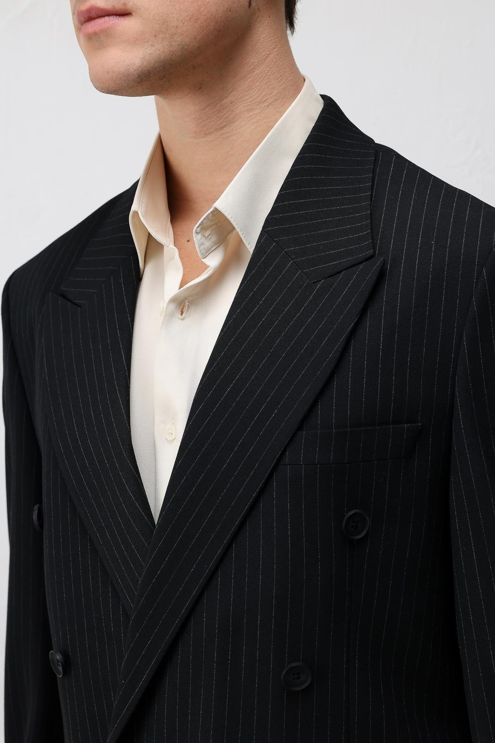 Antioch Bej Relaxed Fit Çizgili Erkek Takım Elbise görsel 6