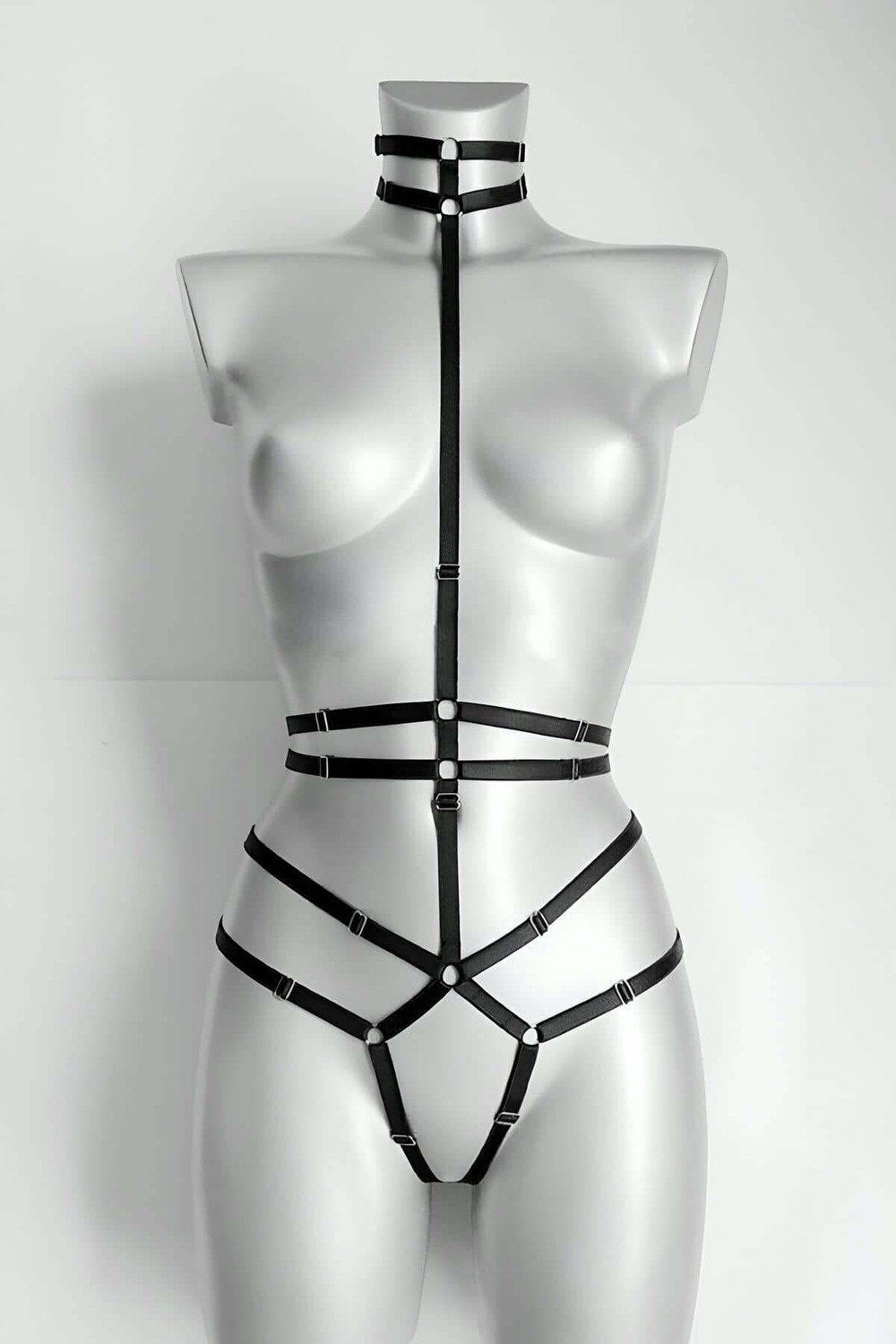 Beruflic Giyim Ağ Kısmı Açık Seksi Jartiyer Harness - BRF370 Beruflic görsel 5