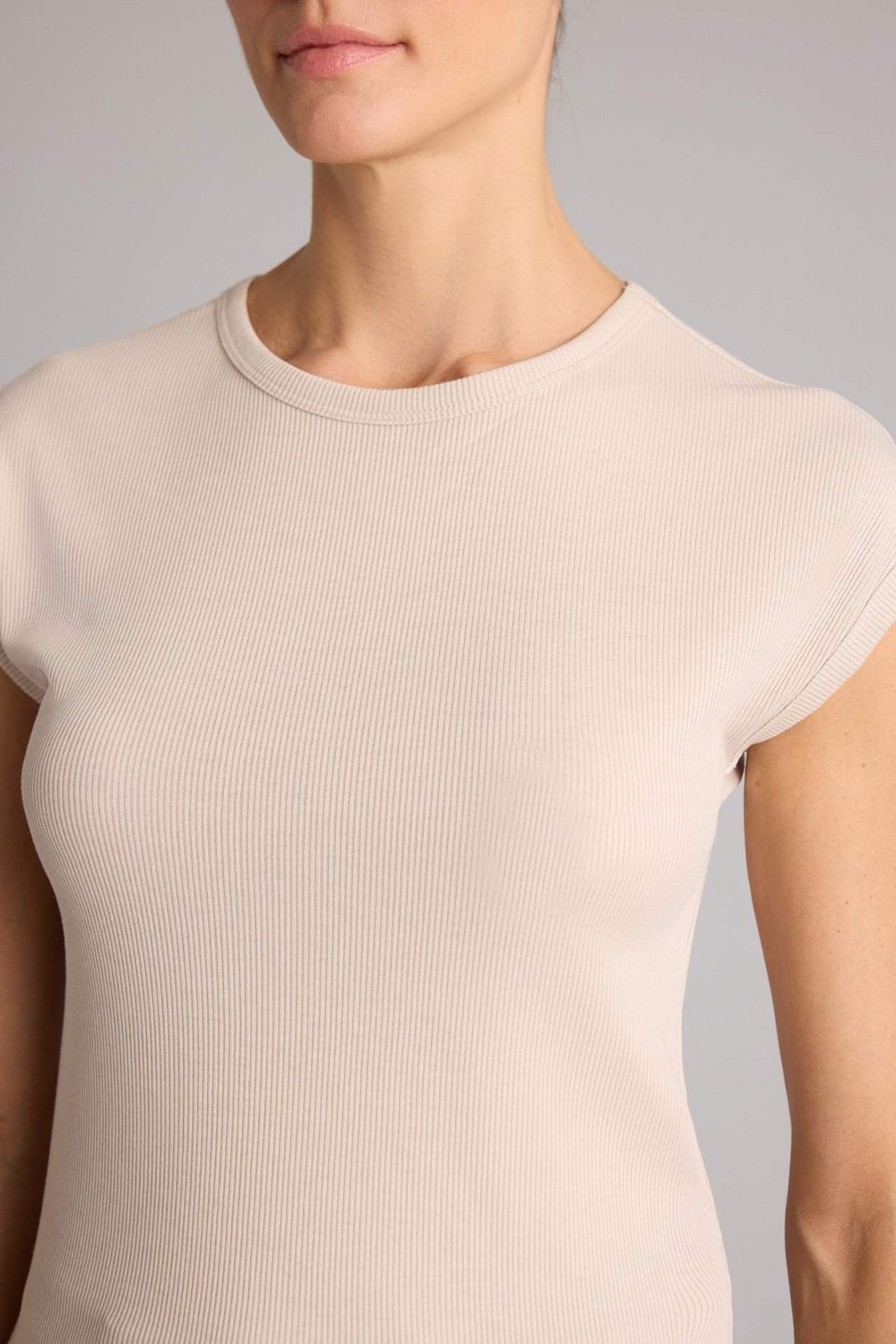 DeFacto Slim Fit Basic Fitilli Kaşkorse Tişört E5536AX26SM görsel 4