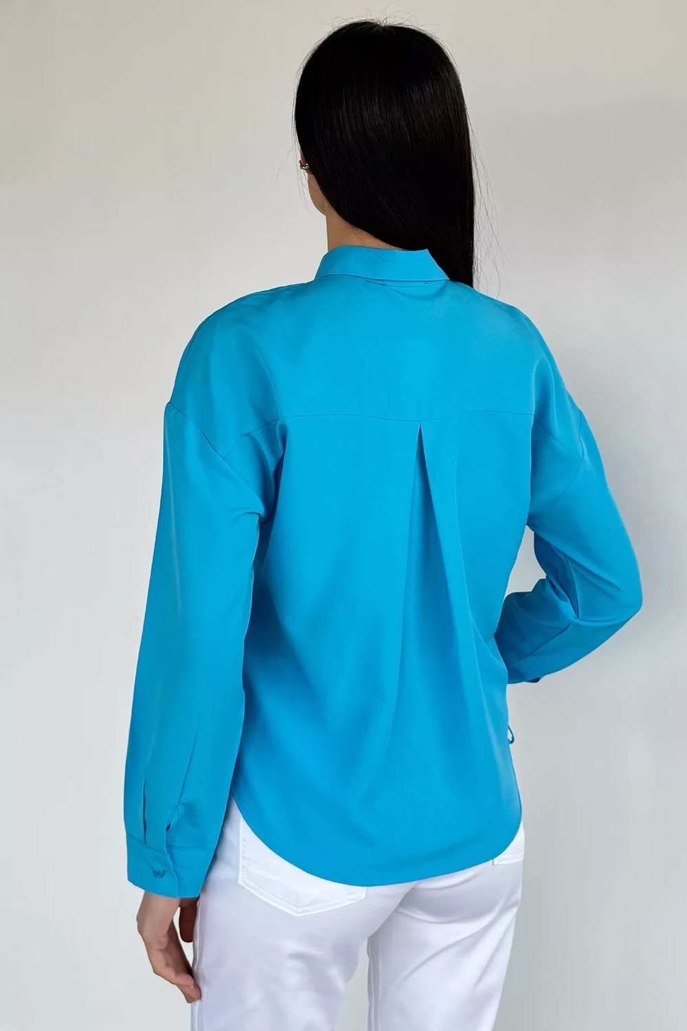 Gülseli Kadın Yan Bağlama Detaylı Gömlek P-00020566 görsel 4