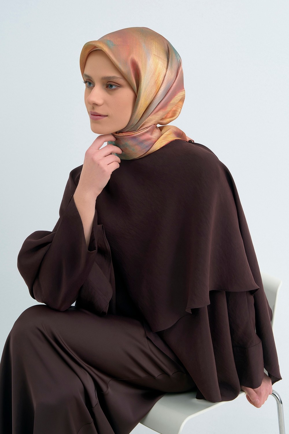 Armine Saf Ipek Sura EŞARP-2026 Ilkbahar-Yaz- 95130D 83 görsel 8