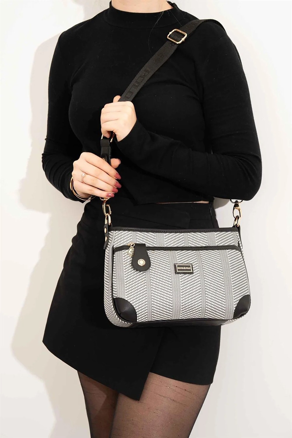 Silver & Polo Silver Polo SP1160-M132 Kadın Çapraz Çanta Siyah