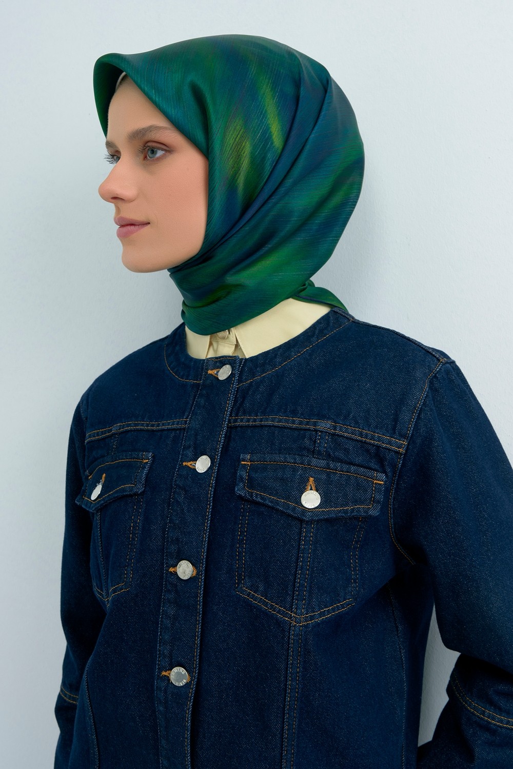 Armine Saf Ipek Sura EŞARP-2026 Ilkbahar-Yaz- 95130D 83 görsel 2
