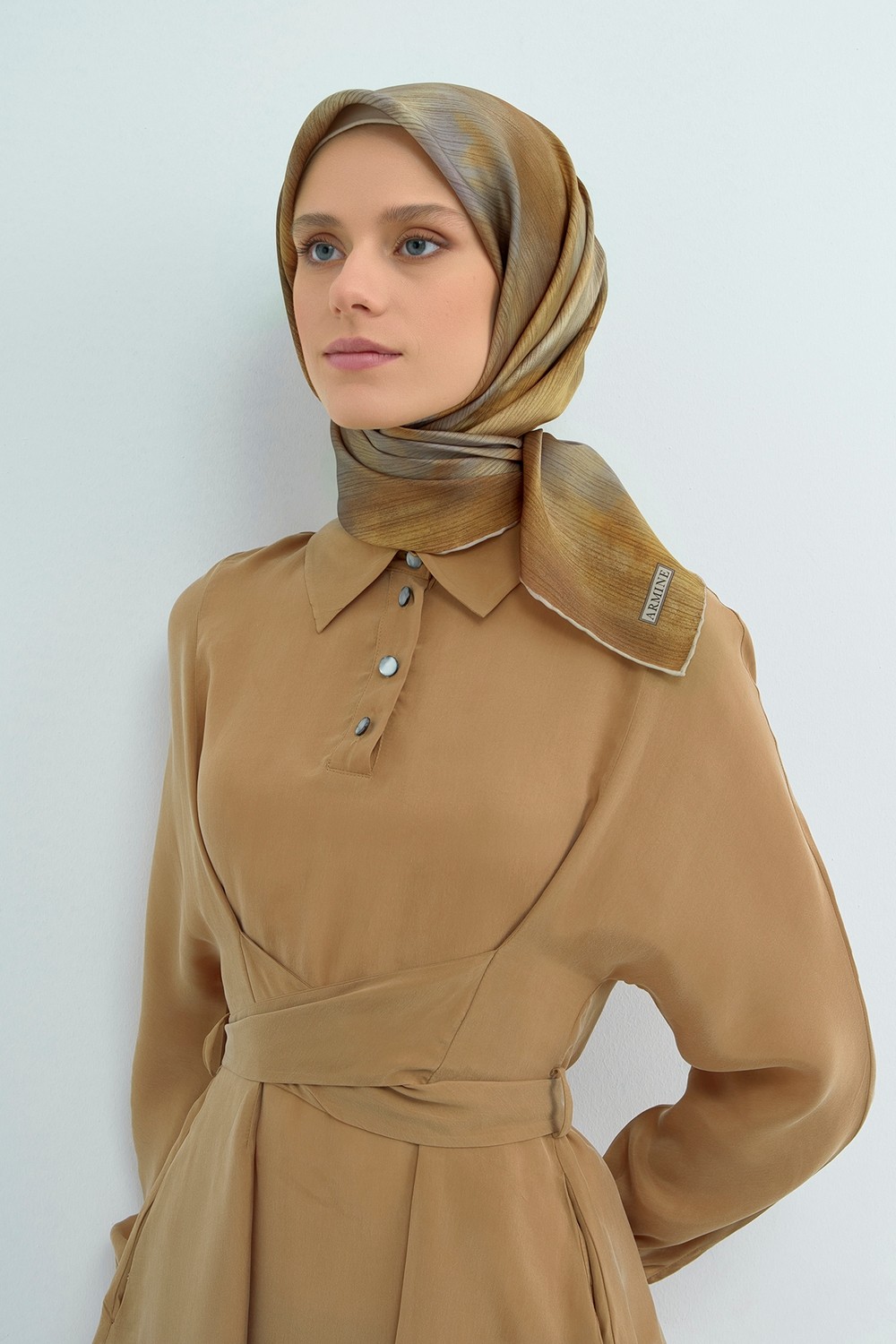 Armine Saf Ipek Sura EŞARP-2026 Ilkbahar-Yaz- 95130D 83 görsel 6