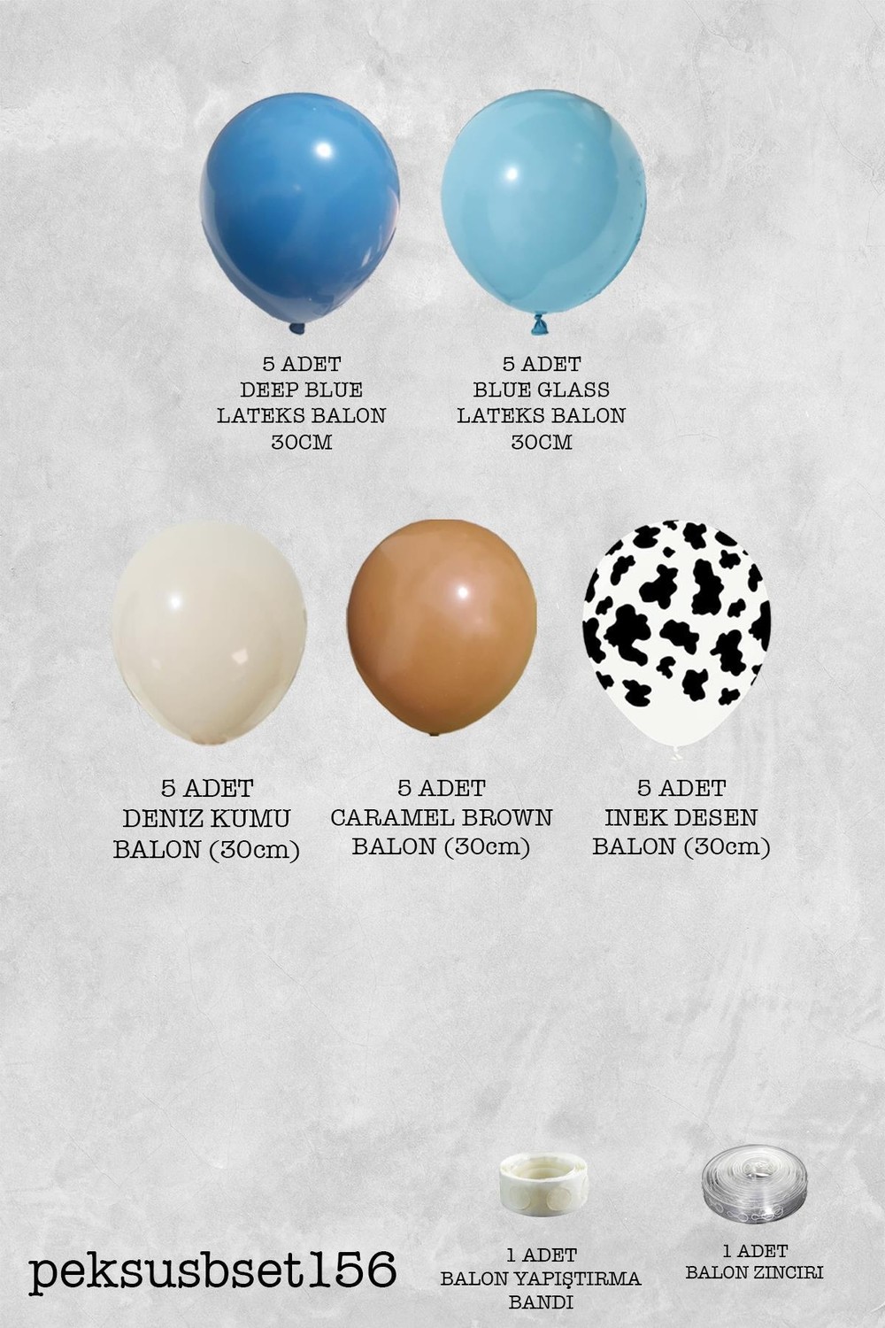 Feyza Design Çiftlik Konsept Doğum Günü Balon Zinciri Seti görsel 2