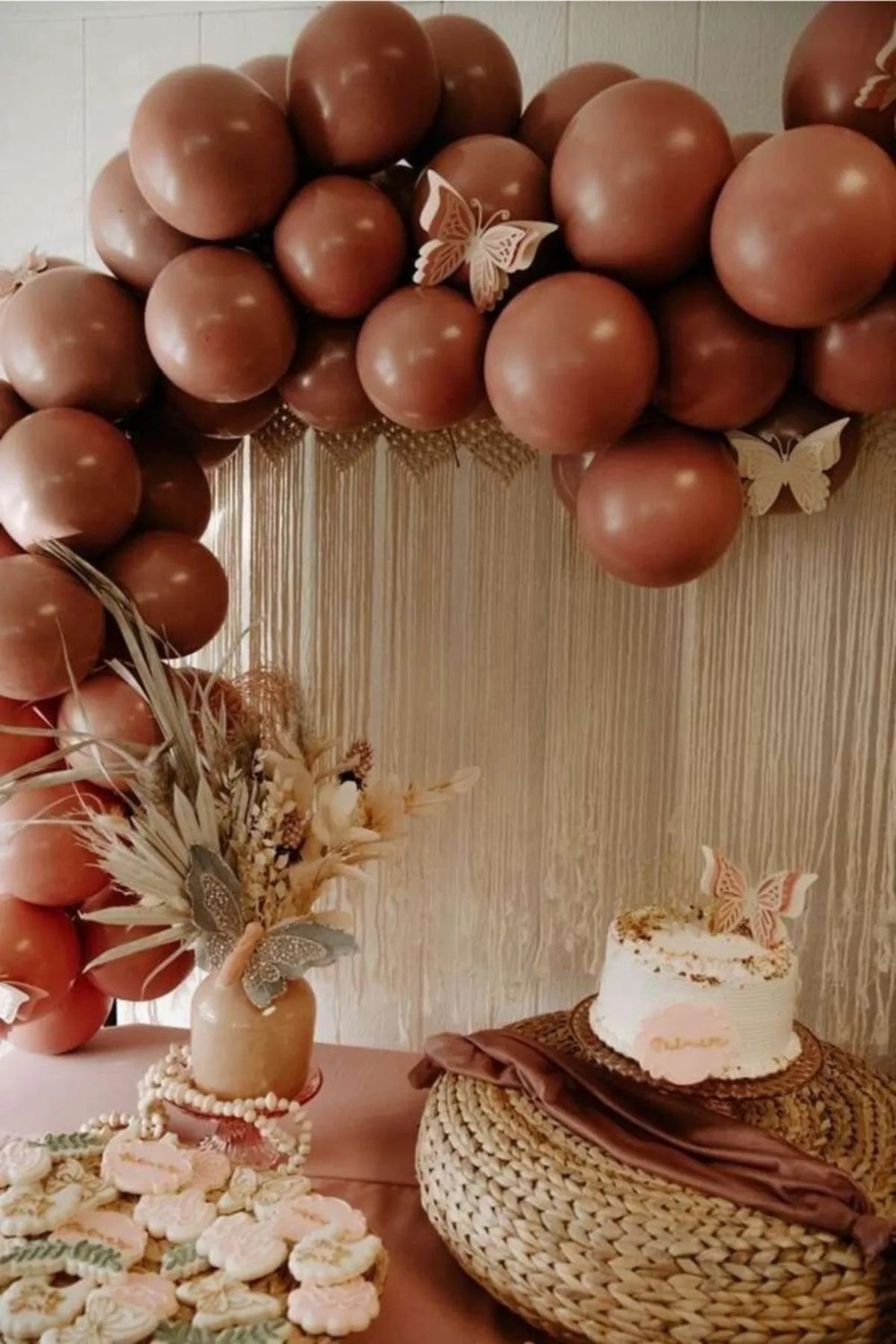 Feyza Design 30 Adet Kahverengi Balon Konsept Natural Sonbahar