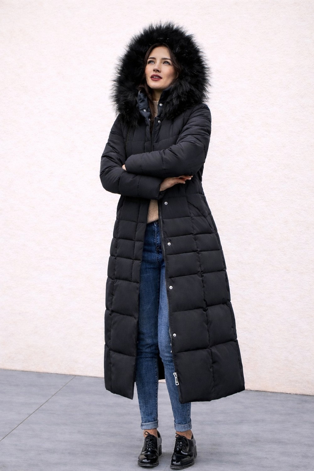 Barbora Günlük Kışlık Tam Boy Kadın Şişme Mont