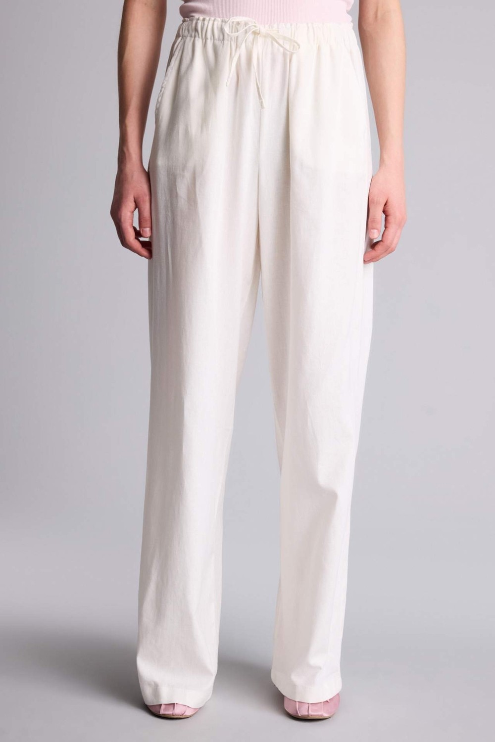 DeFacto Wide Leg Keten Karışımlı Pantolon E1981AX26SM görsel 8