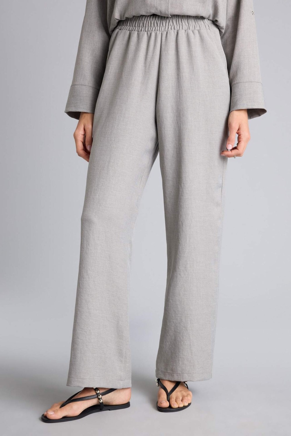 DeFacto Wide Leg Çift Cepli Yüksek Bel Pantolon H0888AX26SM görsel 3