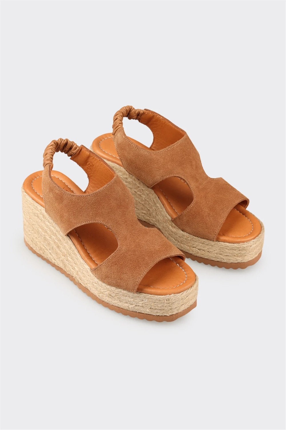 Elle Taba Deri Kadın Espadril görsel 2