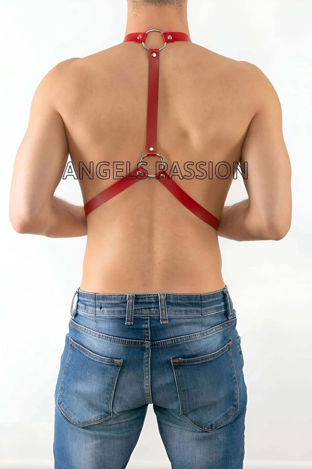 Beruflic Deri Erkek Pantalon Aksesuar, Deri Erkek Harness - BRFM29 görsel 2