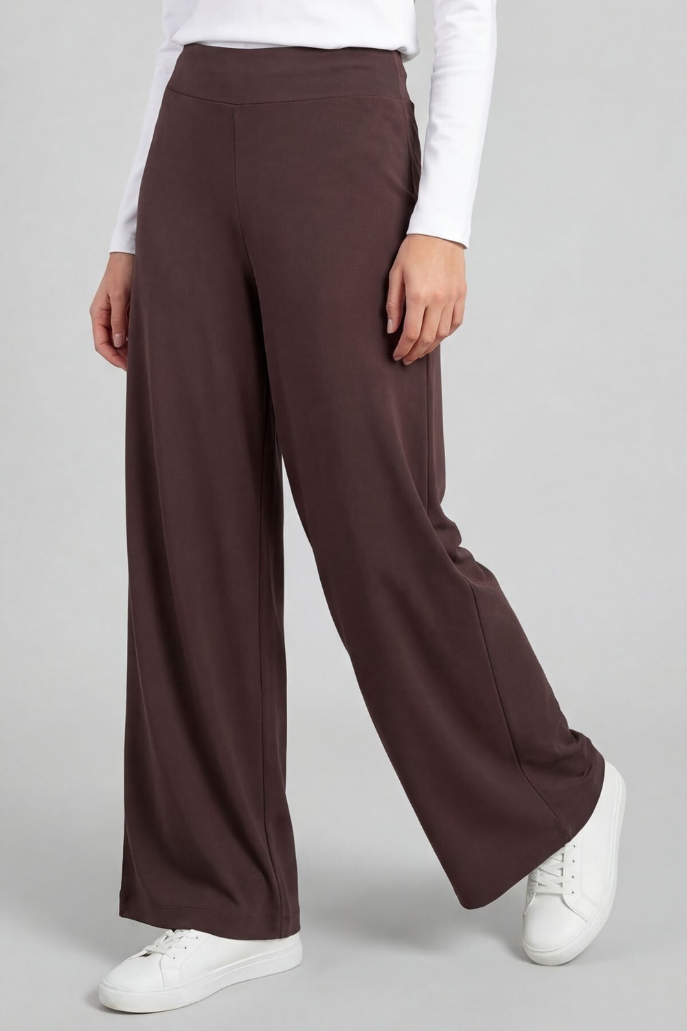 Tommy Life Siyah Comfort Fit Geniş Paça Korsajlı Palazzo Kadın Pantolon - 94681 görsel 6