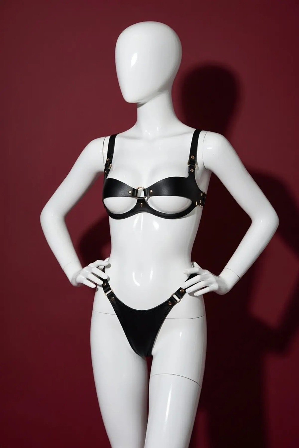 Luna Vanessa Sevgililer Günü Body Deri Jartiyer -2188-SVGI-JA-XS görsel 2