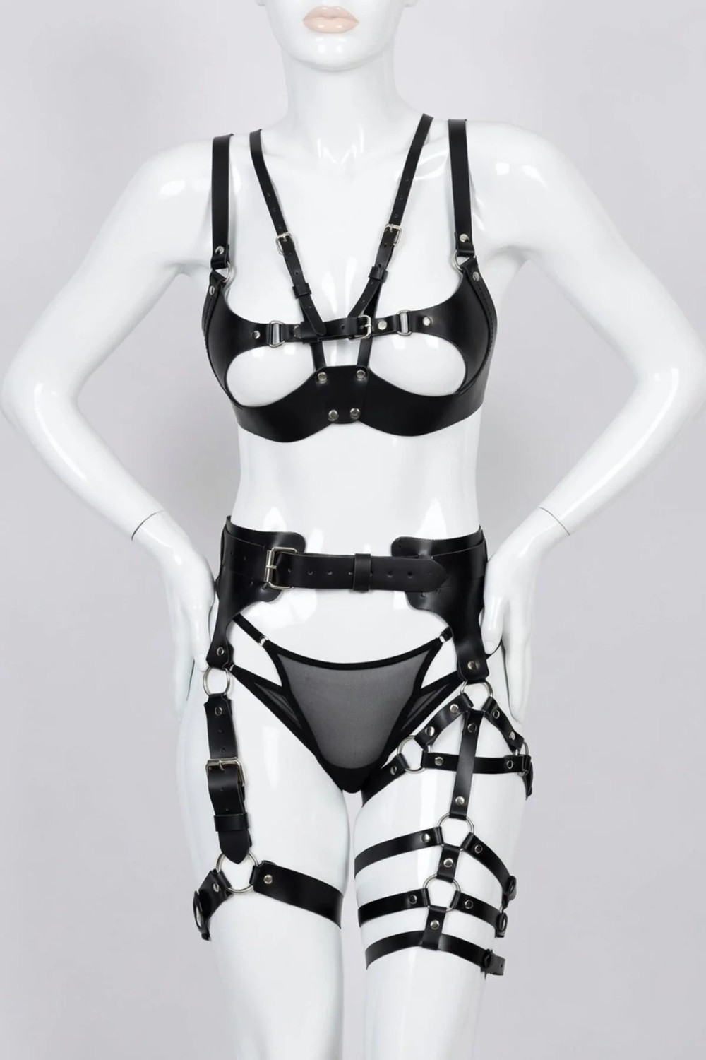 Luna Vanessa Body Deri Fantezi Giyim -2186-AYS-FG-S-2XL
