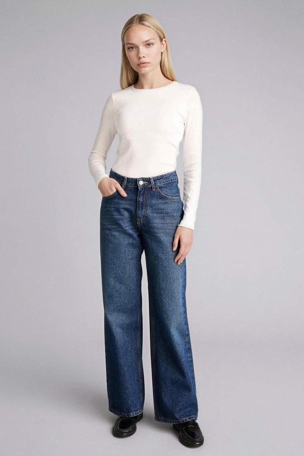 DeFacto Slim Fit Basic Modal Tişört G8256AX26SP görsel 7