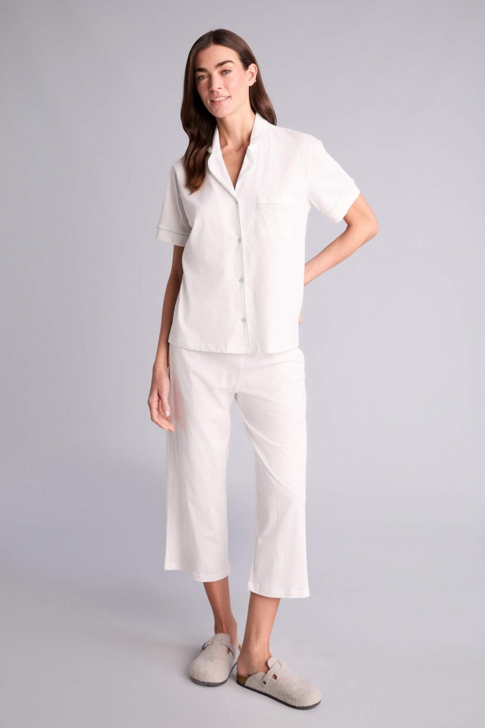 DeFacto %100 Pamuk Regular Fit Kısa Kollu Pijama Takımı H1700AX26SP