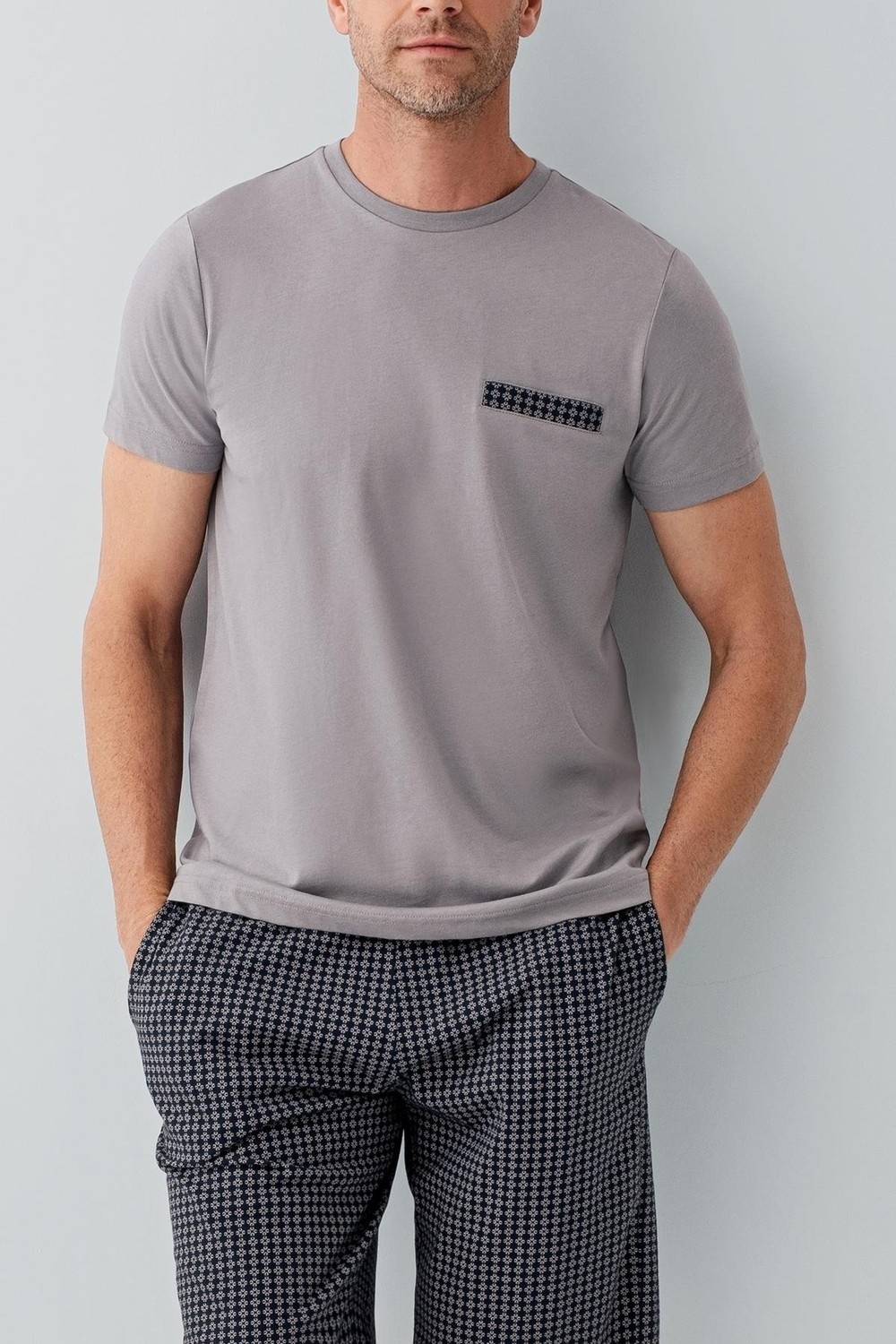 Arnetta Erkek %100 Pamuklu Kutulu 3’lü Pijama Takımı, T-Shirt + Pijama Alt + Şort görsel 6