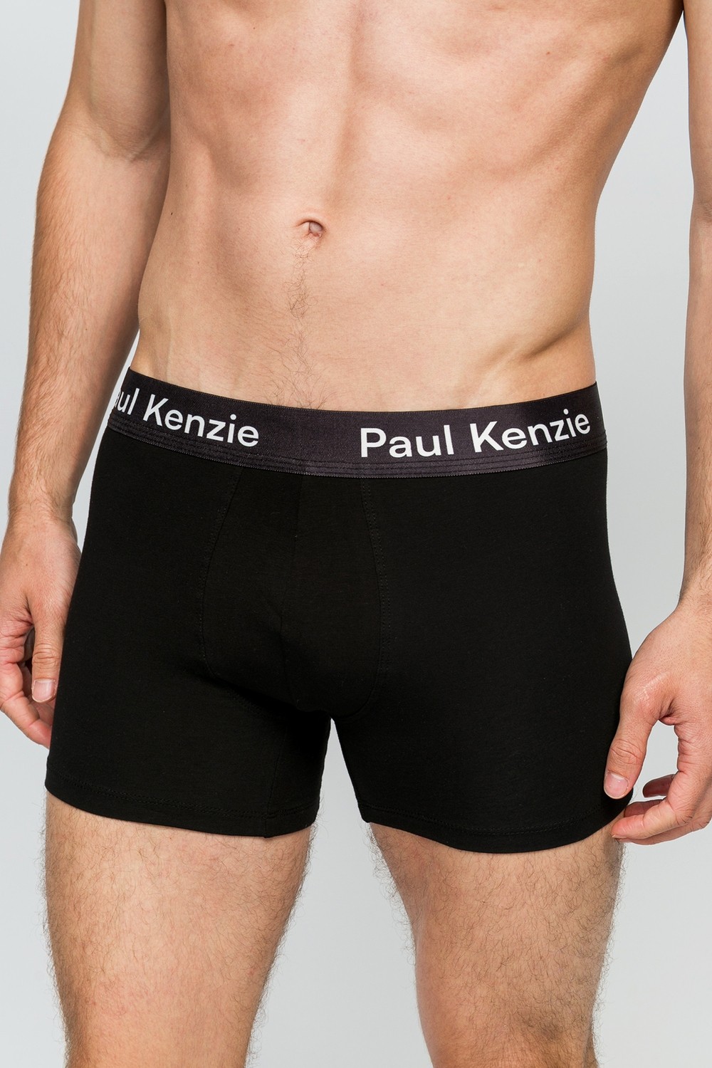 Paul Kenzie 5'li Erkek Boxer - All Black görsel 5