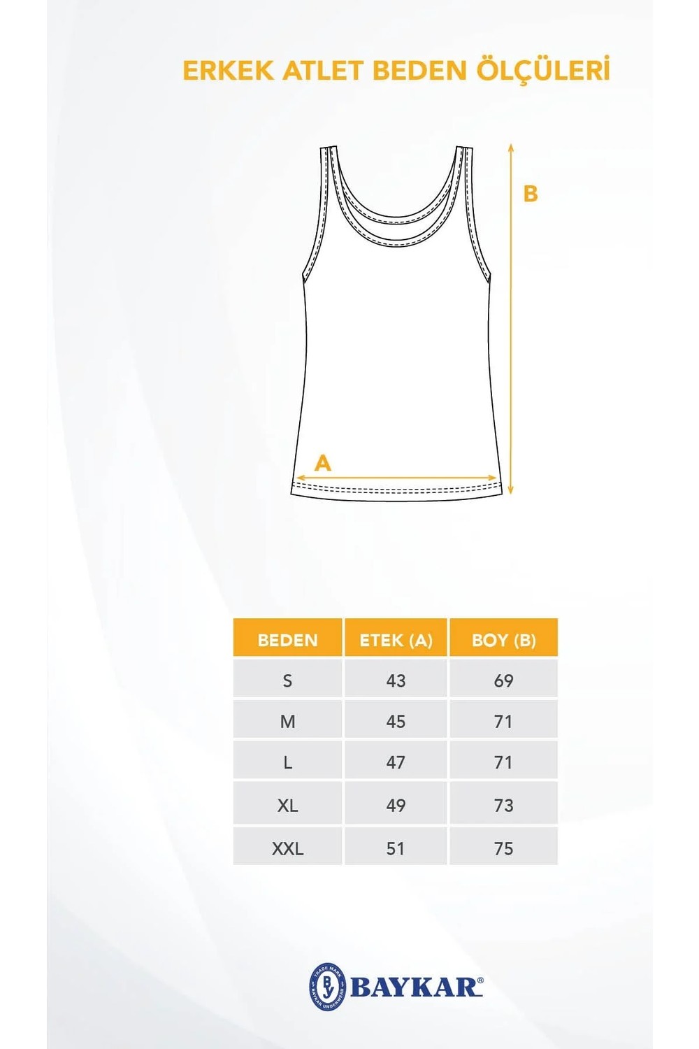 Baykar Erkek Slim Fit Pamuklu Görünmez Atlet Ten Rengi Rahat Kesim Özelliği ile görsel 8