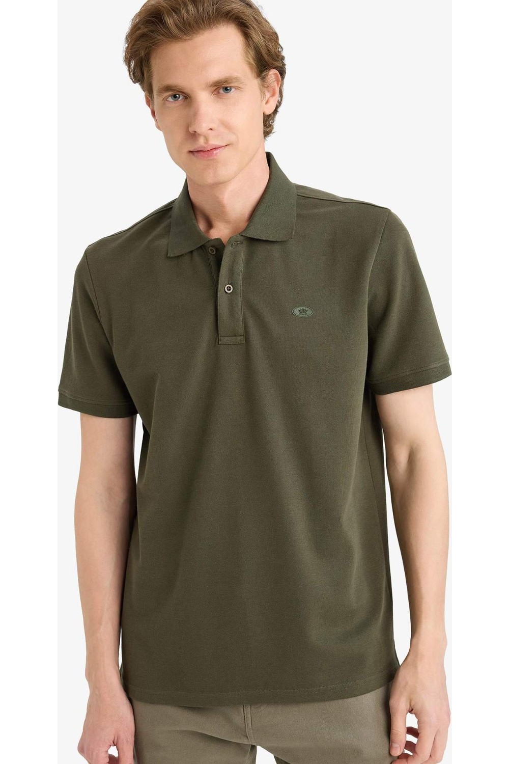DeFacto Çabuk Kuruyan Pamuklu Regular Fit Nefes Alabilen Polo Tişört F9769AX26SP görsel 8