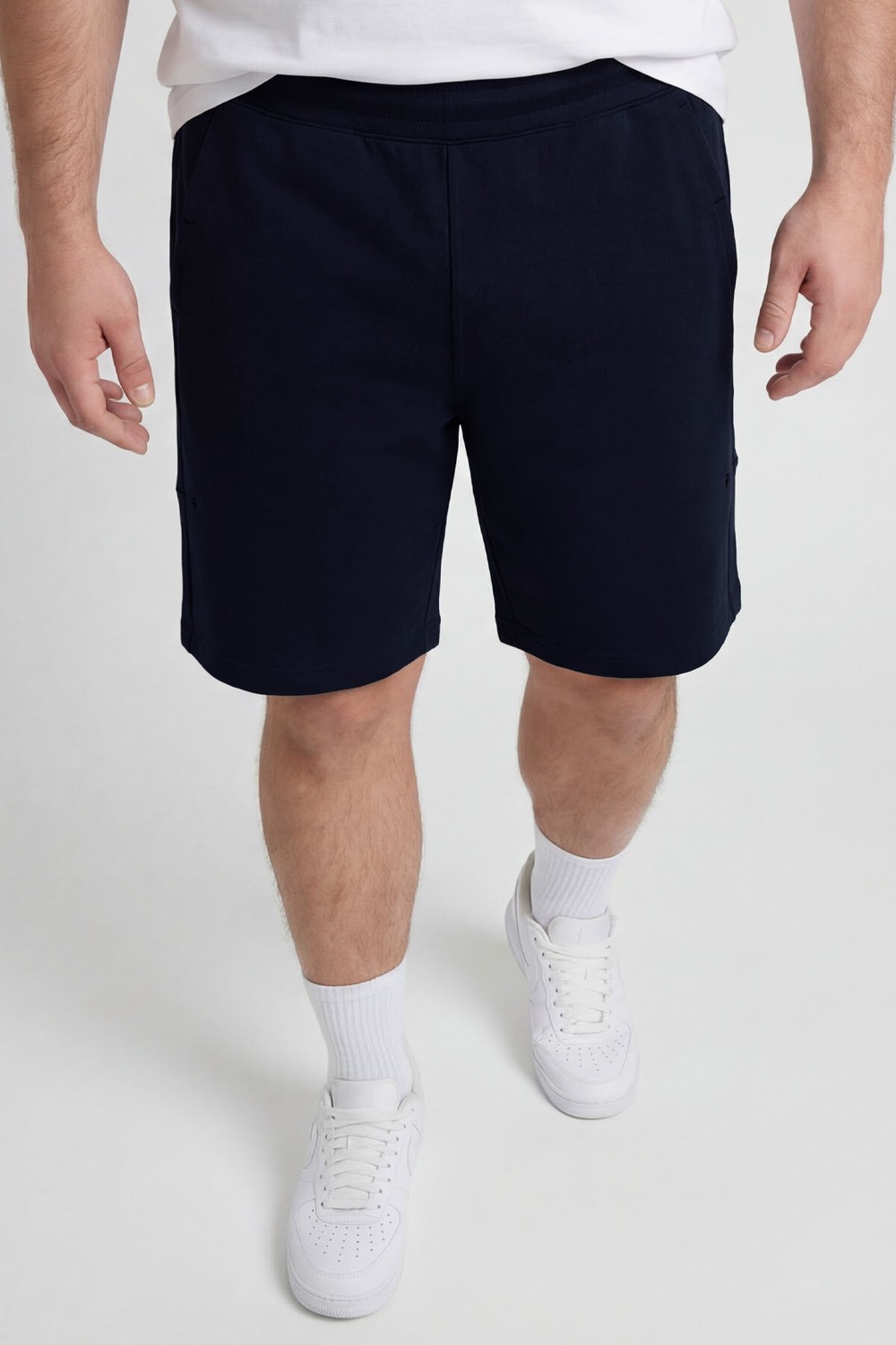 Tommy Life Siyah Rahat Form Bağcıklı Cep Detaylı Battal Büyük Beden Erkek Şort - 81297 görsel 3