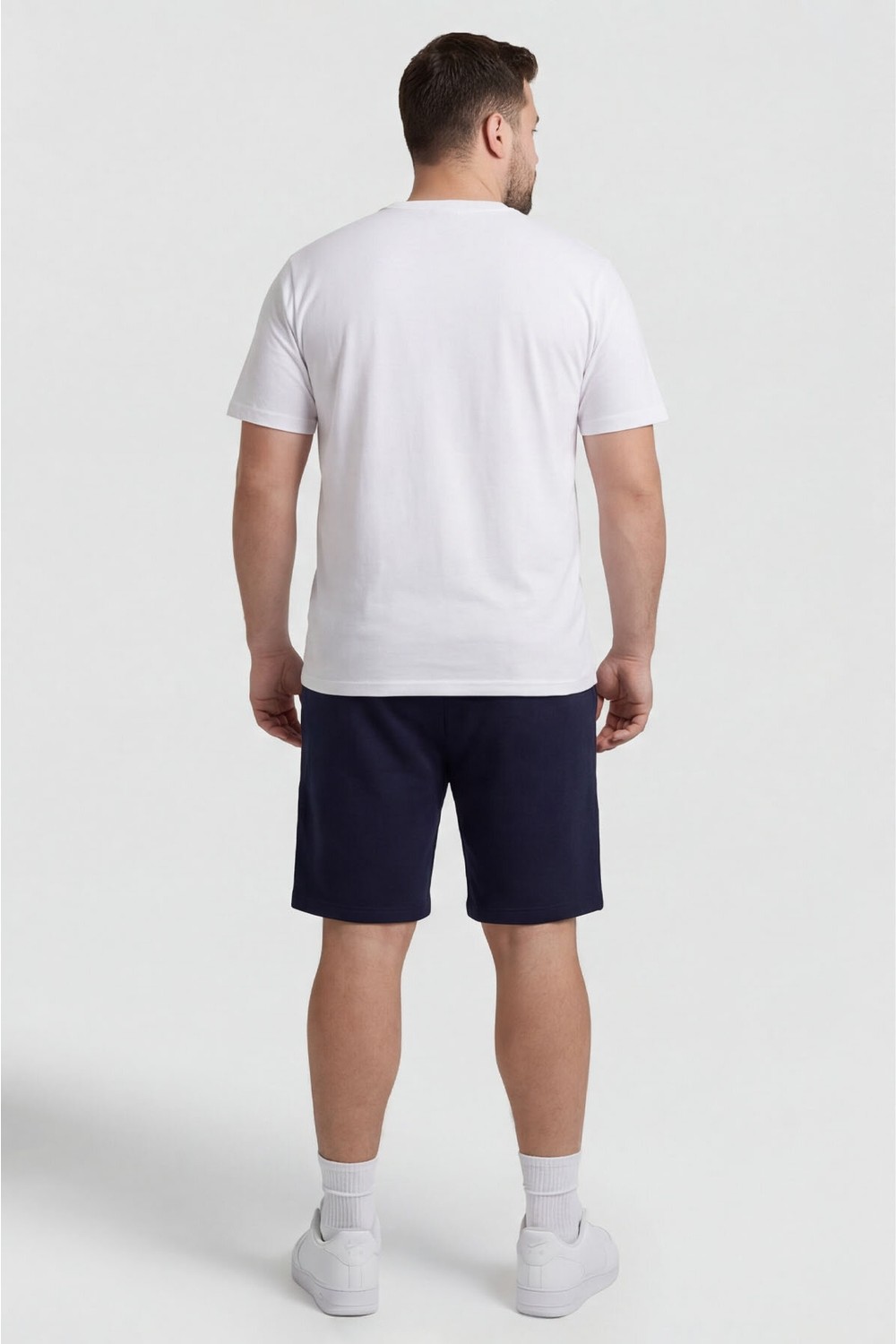 Tommy Life Siyah Rahat Form Bağcıklı Cep Detaylı Battal Büyük Beden Erkek Şort - 81297 görsel 5