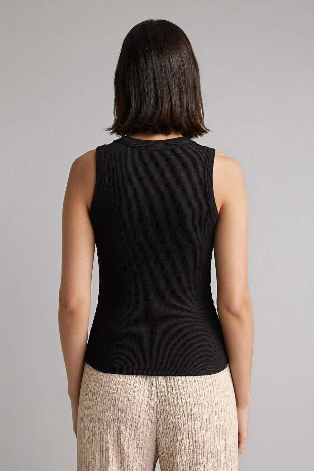 DeFacto Slim Fit Basic Fitilli Kaşkorse Atlet F8721AX26SP görsel 4