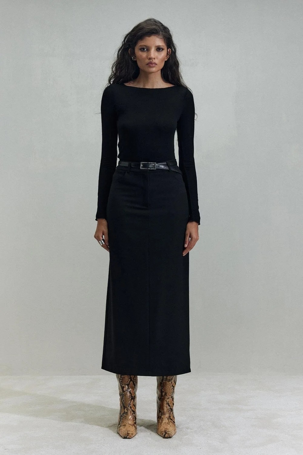 Suud Collection Siyah Lindy Bluz görsel 6